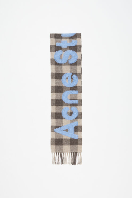 (image for) Energy-Efficient Check logo scarf - Narrow